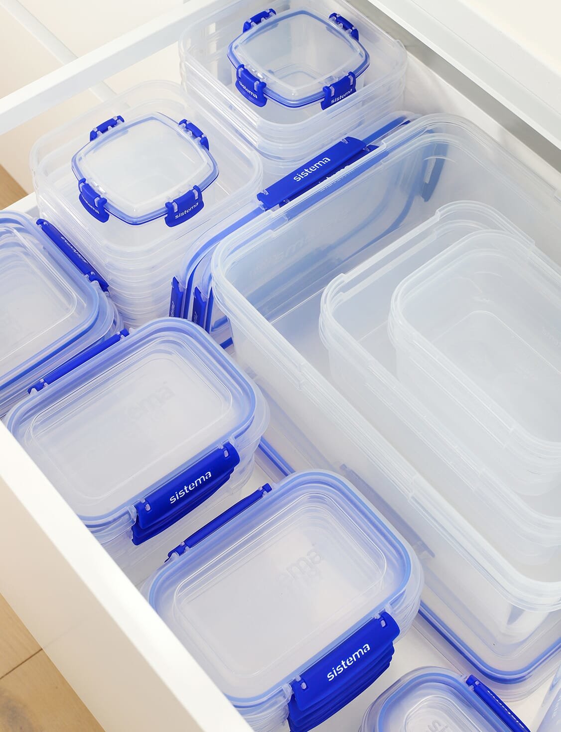 Simema Fiambrera Set Klip It Plus 3 X 400 Ml Azul