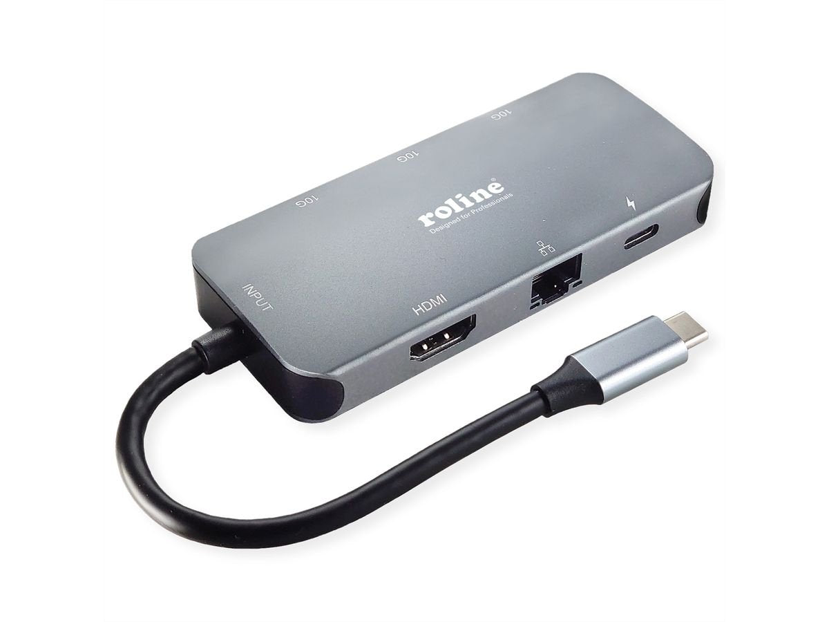 Usb 3.2 Gen 2 Tipo C Multiport Estación De Acoplamiento 4k Hdmi Lan