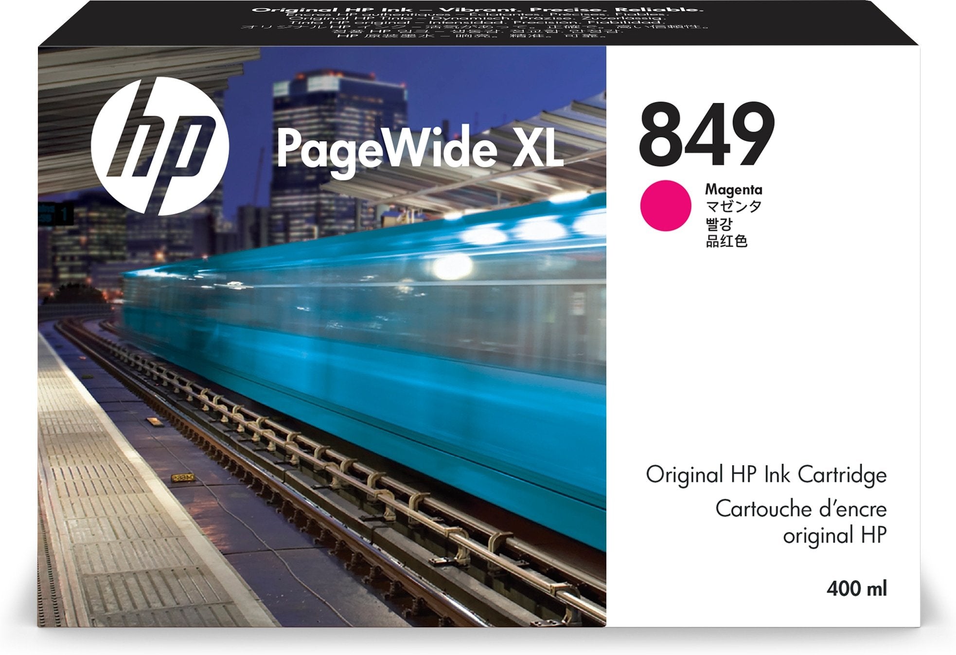EAN 0193808308871 - HP 849 400-ml Magenta PageWide XL Ink Cartridge cartucho de tinta 1 pieza(s) Original Rendimiento estánda imagen 1