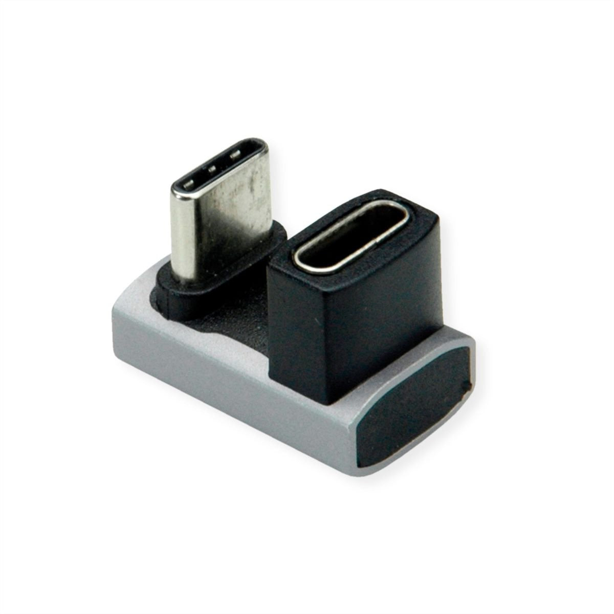 Roline Usb4 Gen 3x2 Adapter Typ C St Bu, Aluminium, 360, Breit, Silberfarben