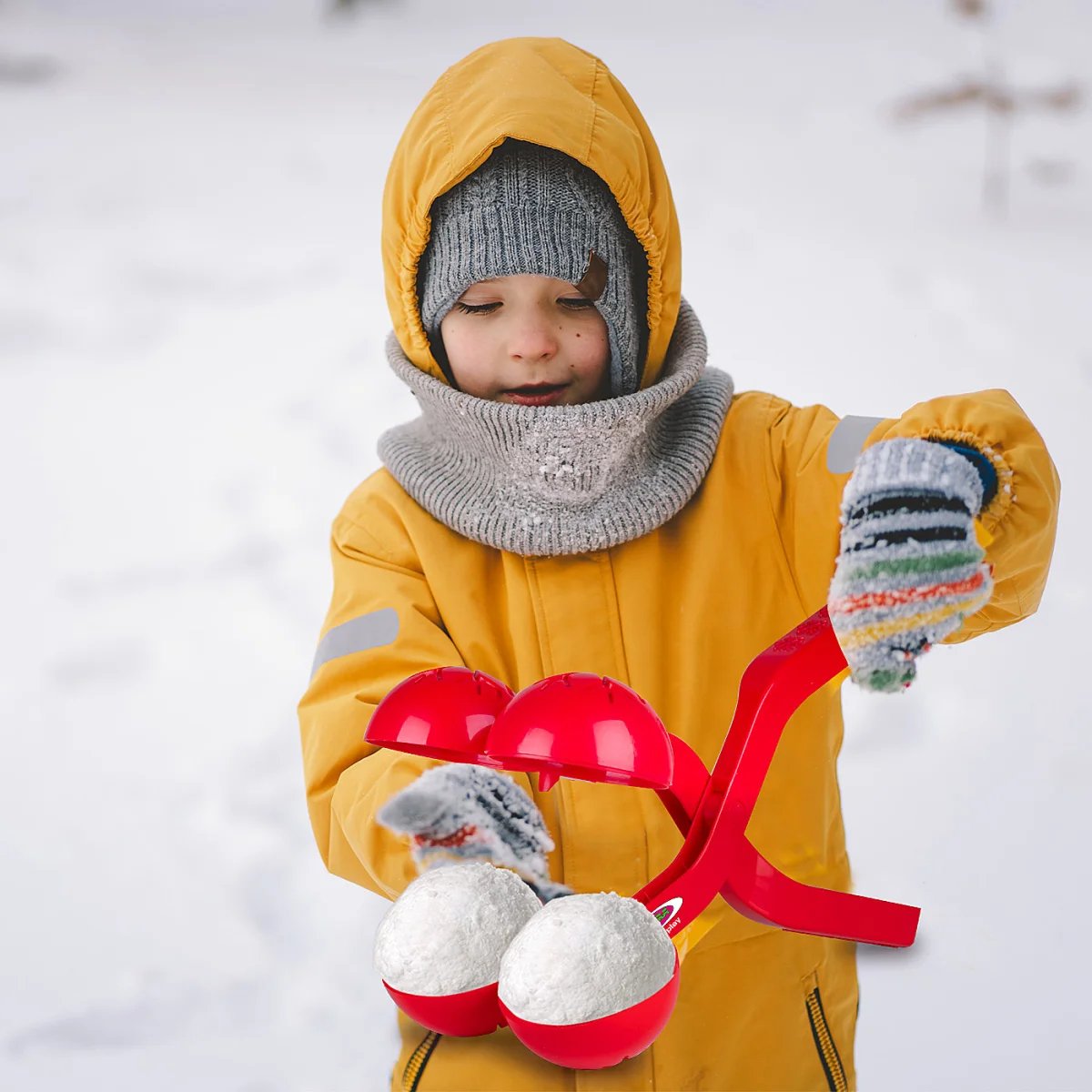 Jamara Schneeballzange Duo 38cm Rot