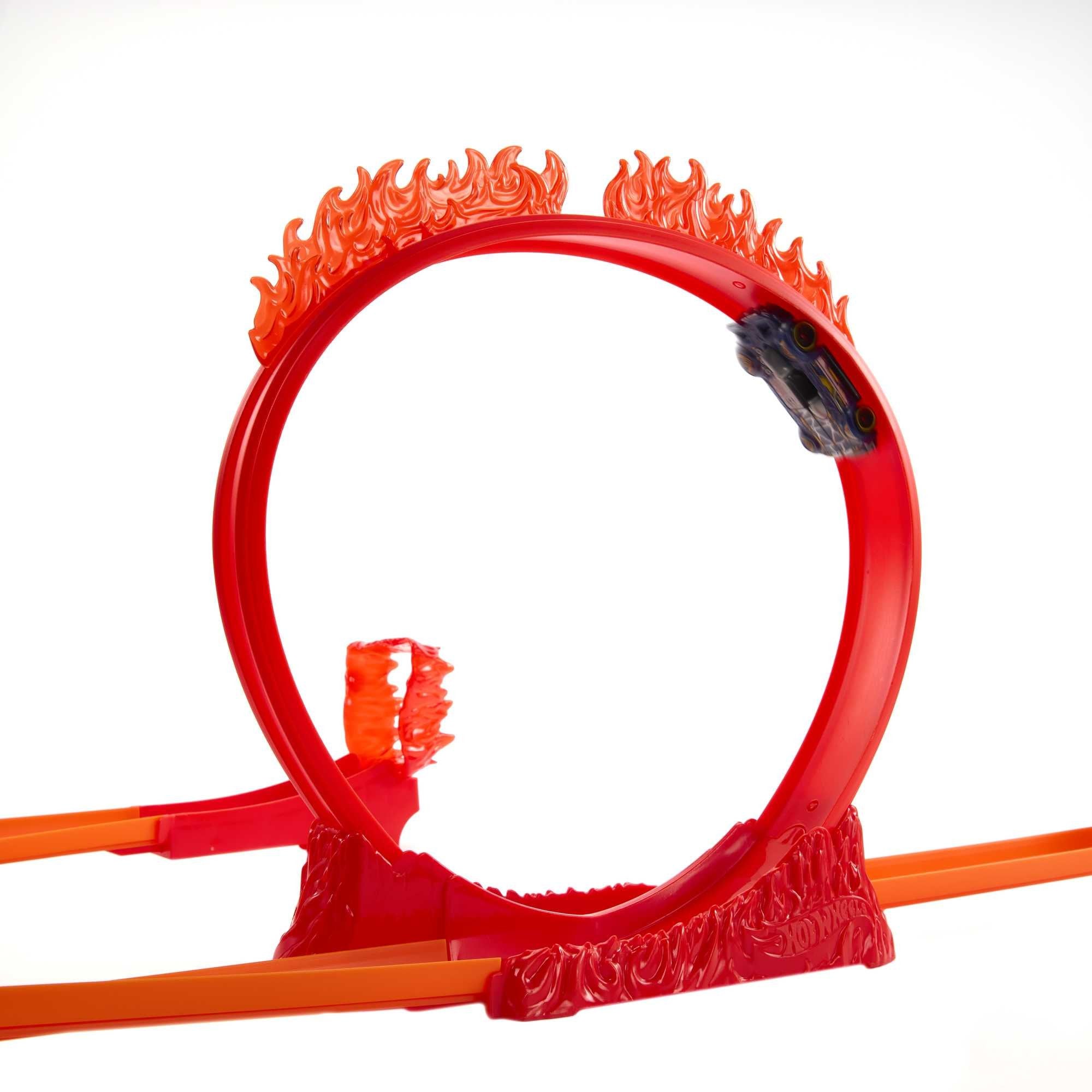 Pista Acrobacias En Llamas Hot Wheels
