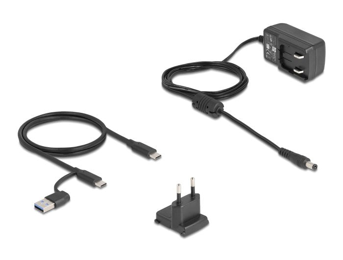 Delock 64280 Estación De Acoplamiento Usb 10 Gbps Para Hdd / Ssd Sata De 2.5? / 3.5? O M.2 Nvme Pcie O Ssd Sata Con Ventilador