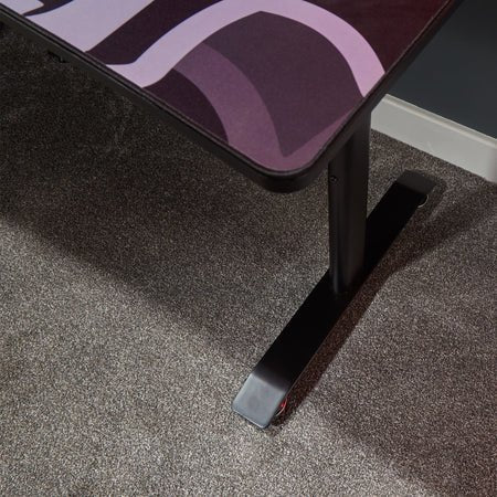 Xrocker Gaming Tisch Gris Höhenverstellbar Aluminium Carbon