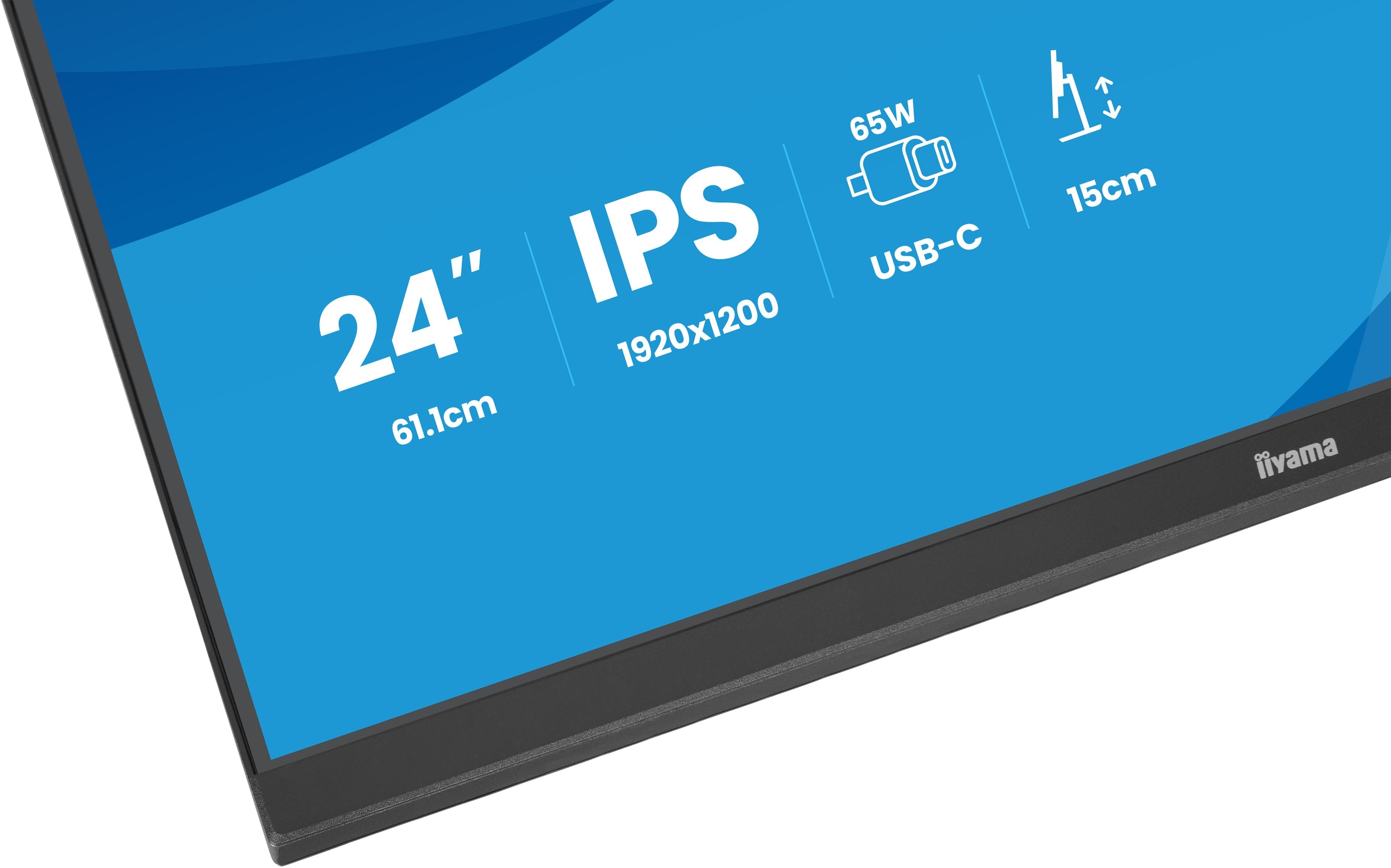 Iiyama Prolite Xb2495wsc-B1 61.1 Cm 24 Pulgadas), Negro (Mate), Wuxga, Ips, Hdmi, Usb-C, Usb-Hub, 100hz Panel) Xb2495wsc-B1