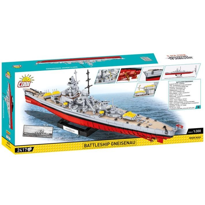 Juguete De Construcción Cobi Acorazado Gneisenau, Escala 1:300 Cobi-4835