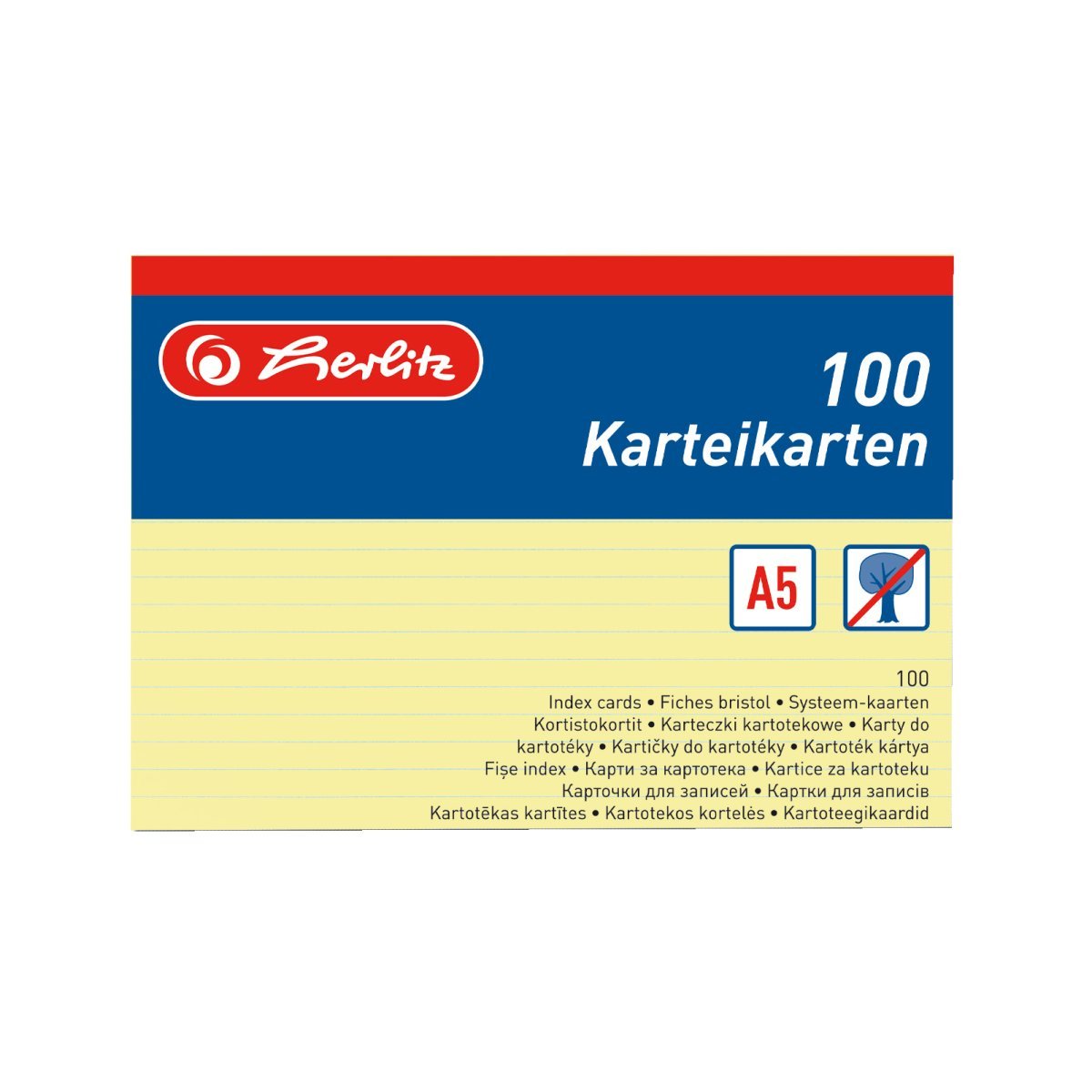 EAN 4008111150511 - Herlitz 1150515 ficha Amarillo 1 pieza(s) imagen 2