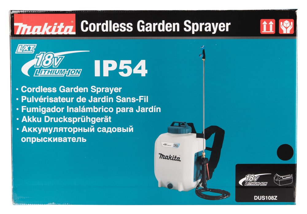 Rociador Makita Dus108z De Jardín Pulverizador De Mochila 10 L