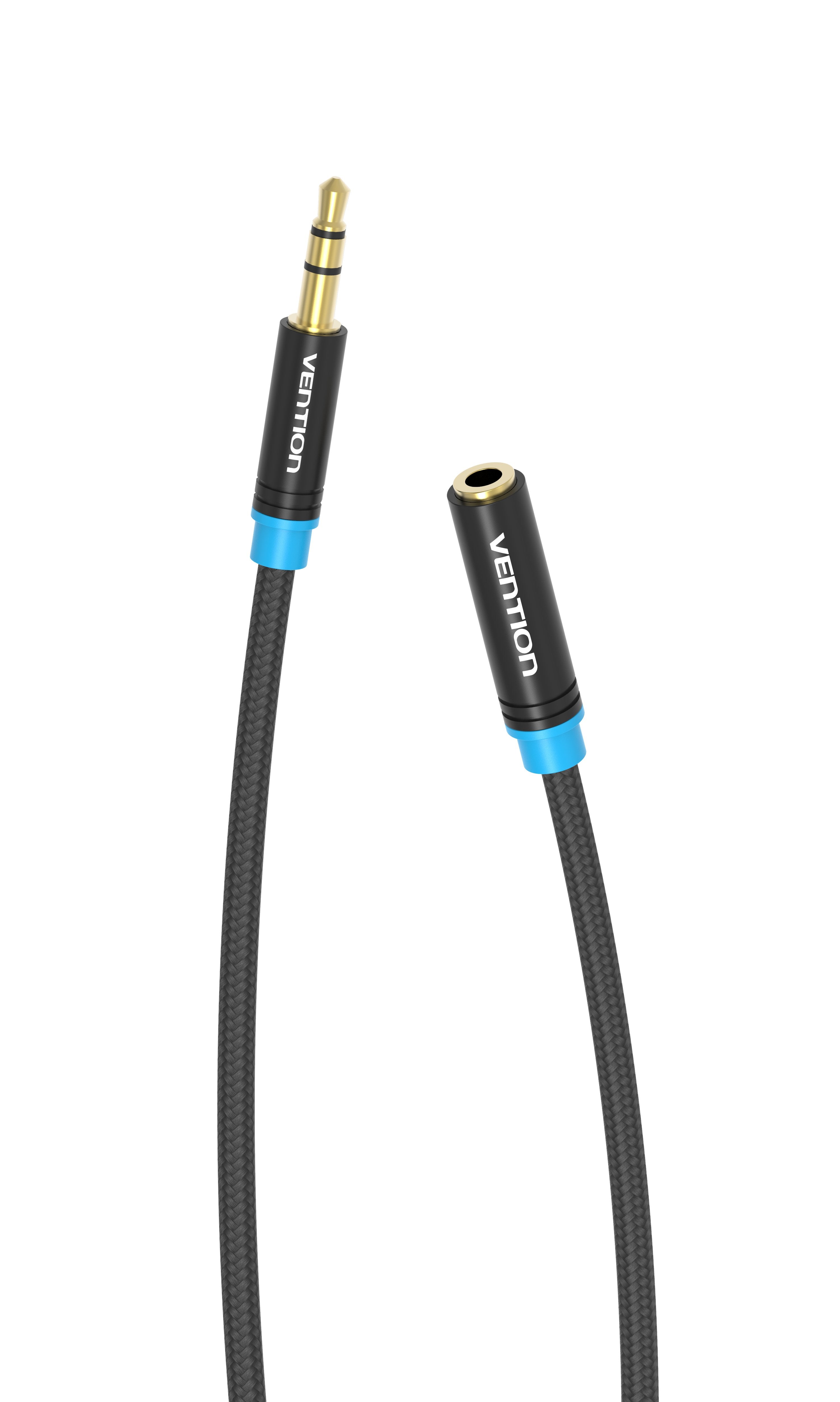 Cable Estéreo Vention Vab-B06-B100-M Jack 3.5 Macho Jack 3.5 Hembra 1m Negro