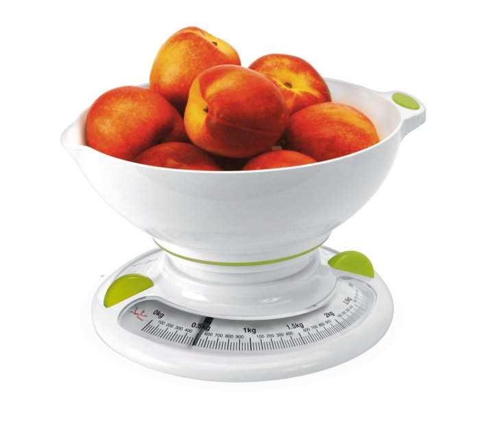 Báscula Mecánica De Cocina Jata 610n Hasta 3kg Precisión 25g Dial Fácil Lectura Bowl 1l Función Tara