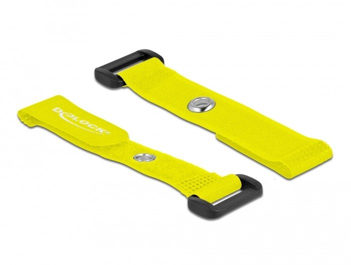 Delock 19540 Presilla Bridas Adherentes Para Cables Amarillo 5 Pieza(S)
