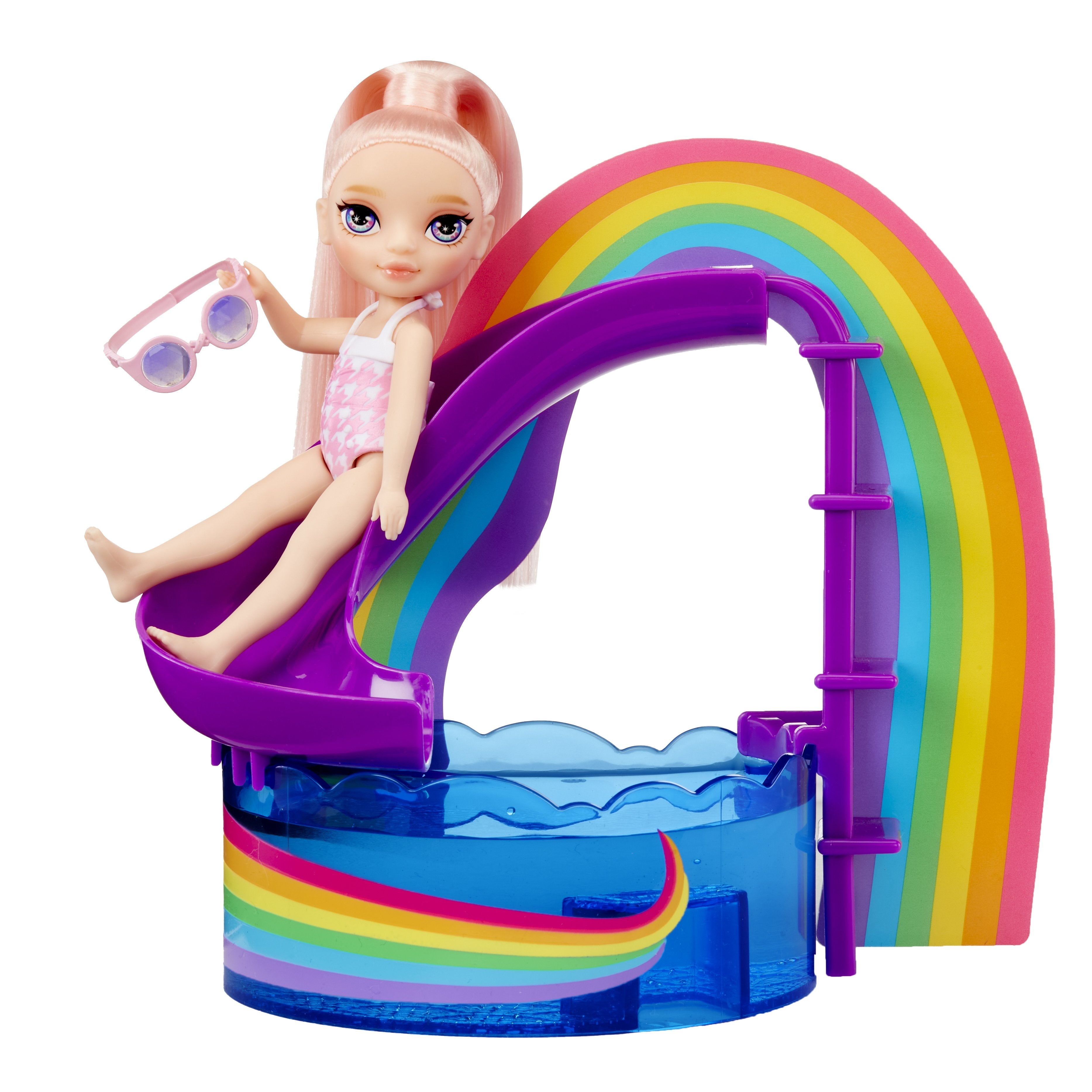 Mga Entertainment Rainbow High Little - Día De La Piscina Con Juego De Rubores, Personaje 522249-Euc