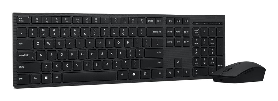 Lenovo Professional Wireless Rechargeable Keyboard And Mouse Combo Ai - Us Euro