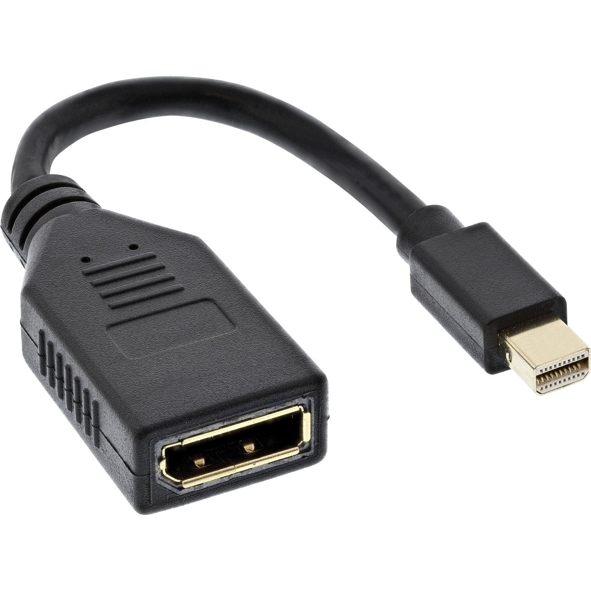 Inline Mini Displayport Macho A Displayport Hembra, 4k2k, Negro, 0,15 M
