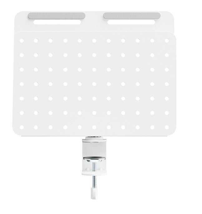 Pegboard, Clamp-On, Office, 362x445mm, Rotating, Blanco