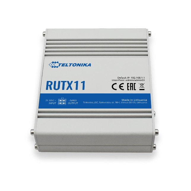 Teltonika Rutx11 Router Inalámbrico Gigabit Ethernet De Doble Banda (2,4 Ghz / 5 Ghz) 3g 4g Gris