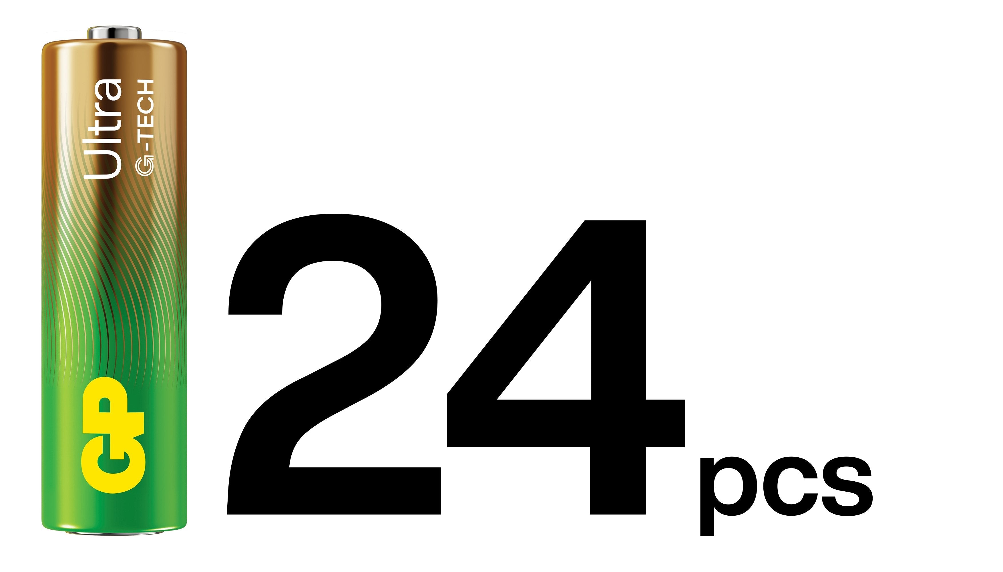 Gp Ultra Alkaline Aa/Lr06  Battery. 24-Pack