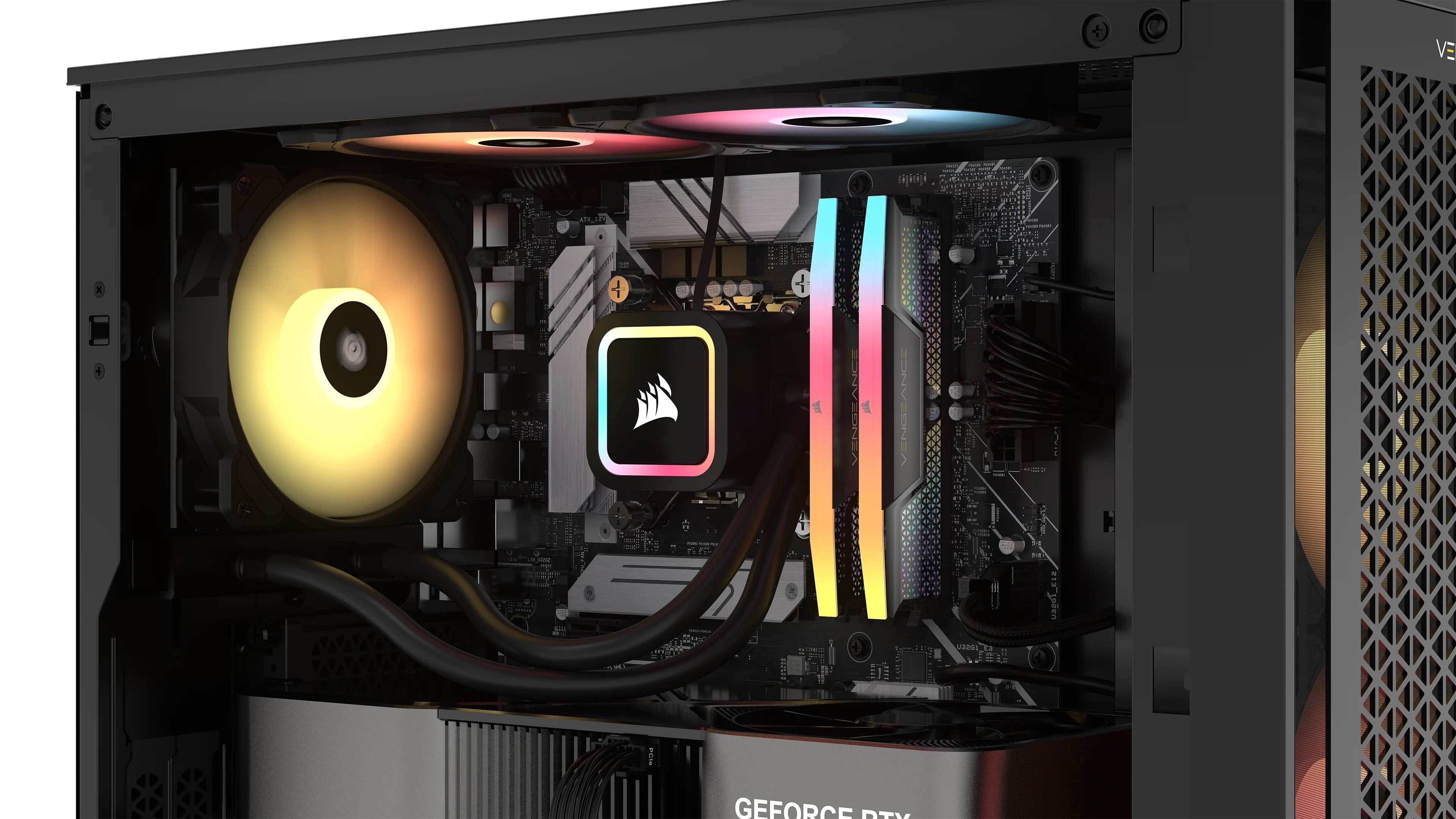 Memoria Corsair 48 Gb Ddr5-8400 2x 24 Gb Plateada, Cmhc48gx5m2x8400c40, Vengeance Rgb, Intel Xmp Cmhc48gx5m2x8400c40