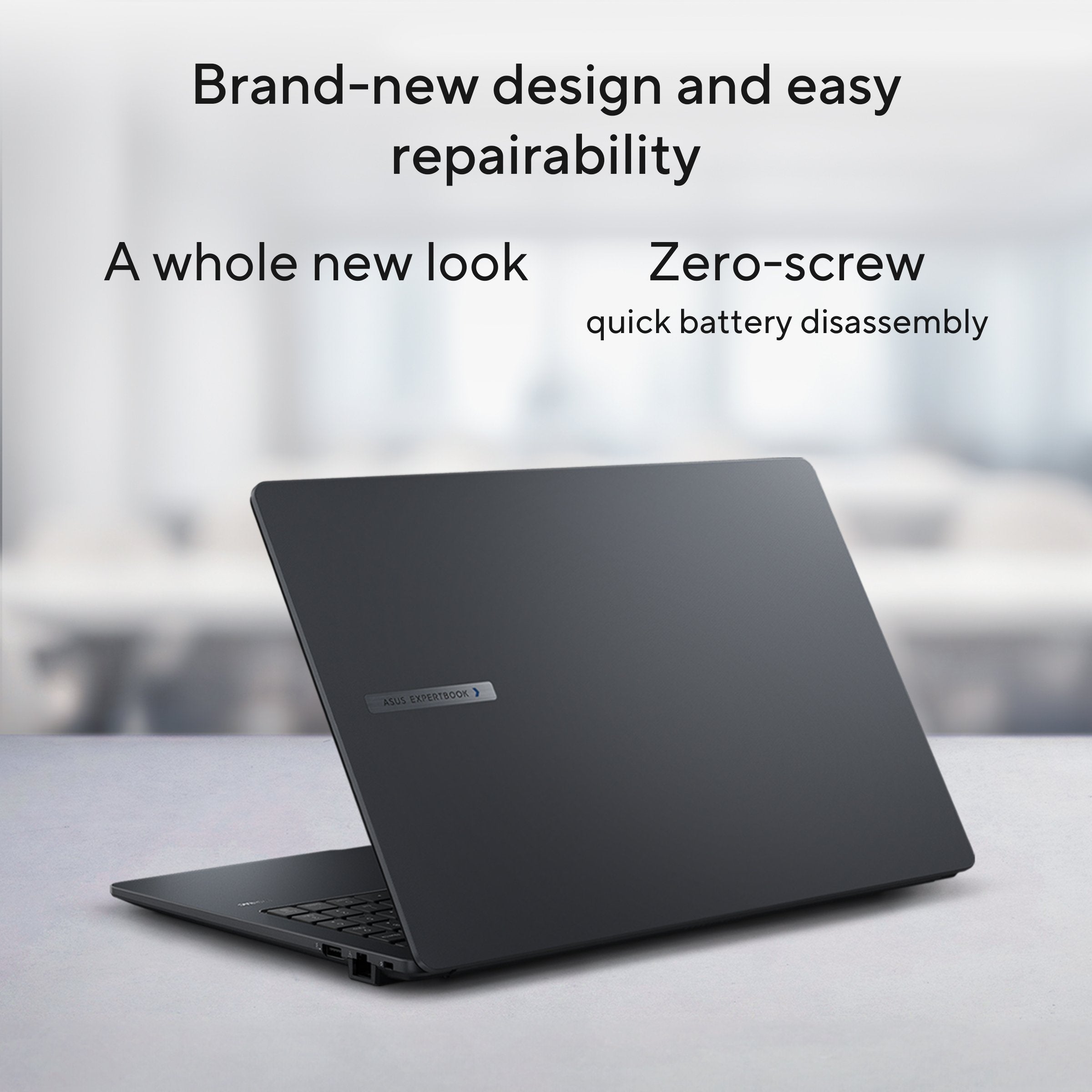 Expertbook B1 - 15.6 Inch - Intel Core I5-1335u - 8 Gb - 256 Gb - Windows 11 Pro - Qwerty - Black/Grey