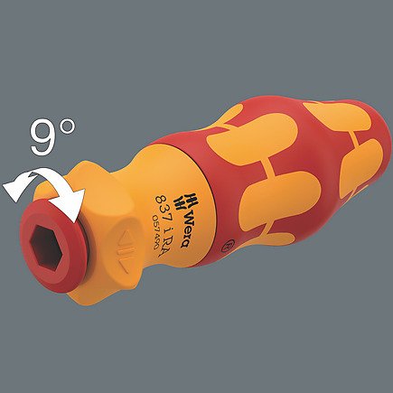 Wera Kraftform Kompakt Vde 17 Ra Imperial 1, 17 Piezas, Destornillador Rojo/Amarillo, Incl. 2 Mangos Enchufables, Hojas Intercambiables Vde 5006619001