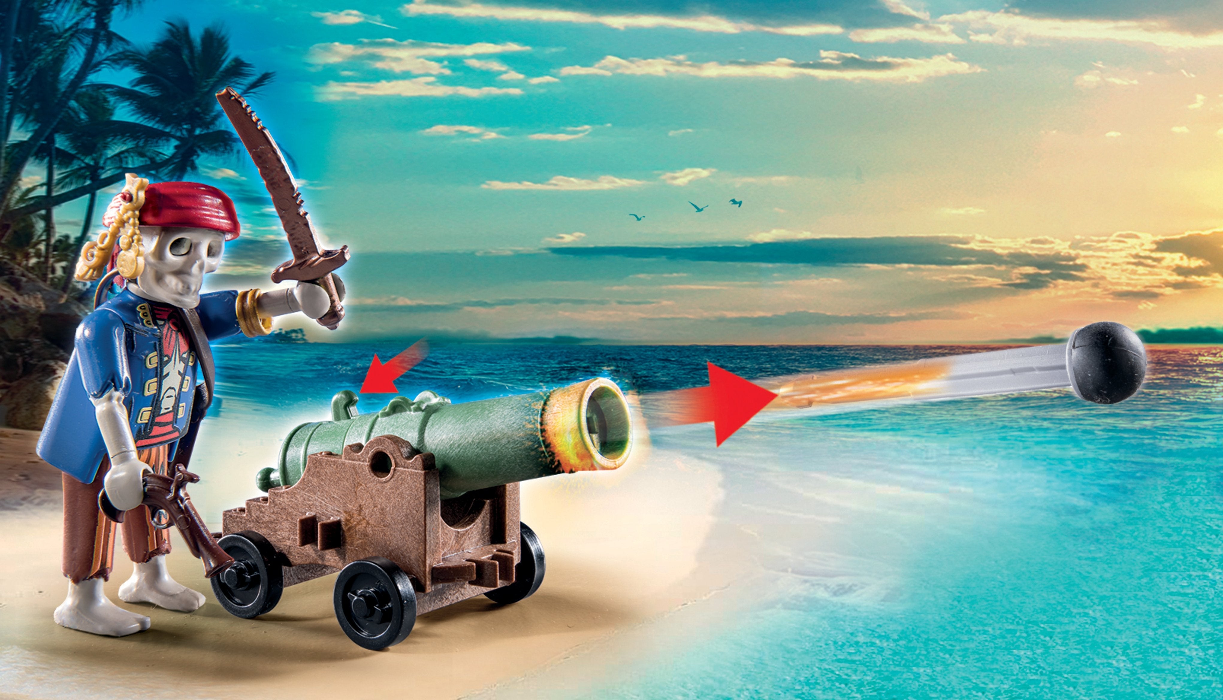 Playmobil 70962 Piratenschatzinsel Mit Skelett, Konstruktionsspielzeug 70962