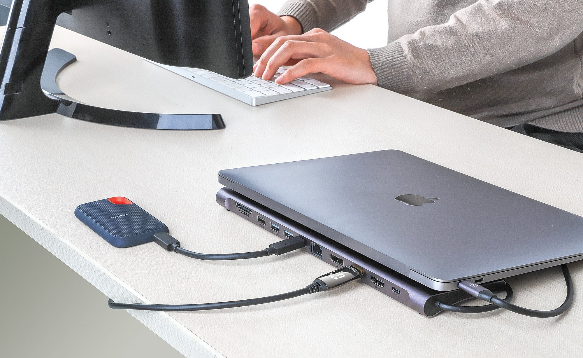 Manhattan Dockingmation 12-In-1 4k 1xhdmi 2xdp 3xusb-A