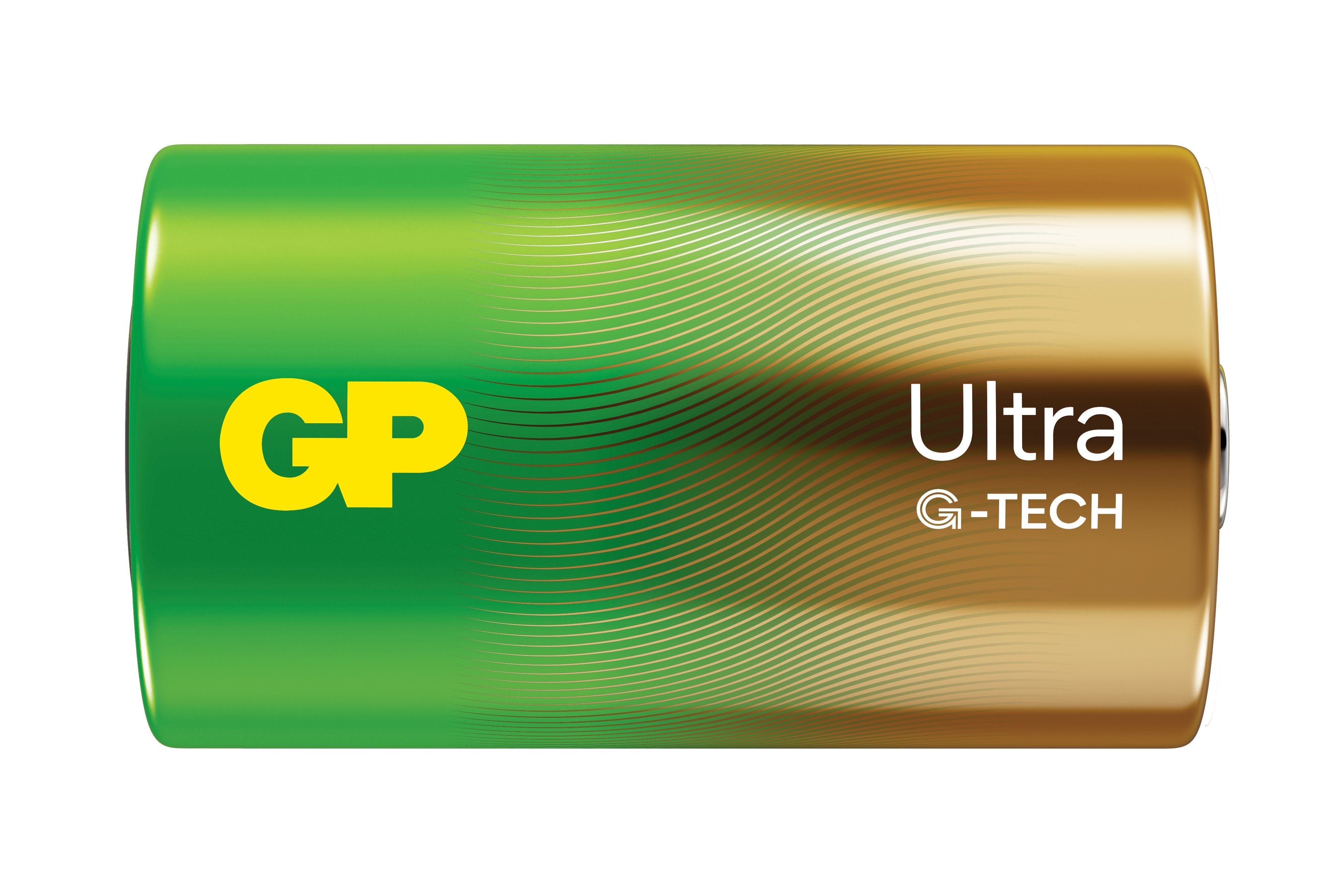 Gp Ultra Alkaline D/Lr20  Battery. 2-Pack