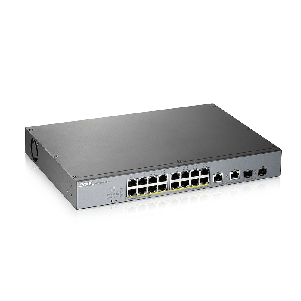 Zyxel Switch 18x Gs1350-18hp  Poe Long Range 250w