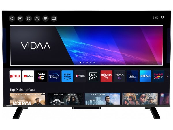 101,0cm 40" (1920x1080) Toshiba 40lv2e63da 16:9 Led 50hz Hdmi Usb Wlan Triple Tuner Hdr10 Speaker Negro
