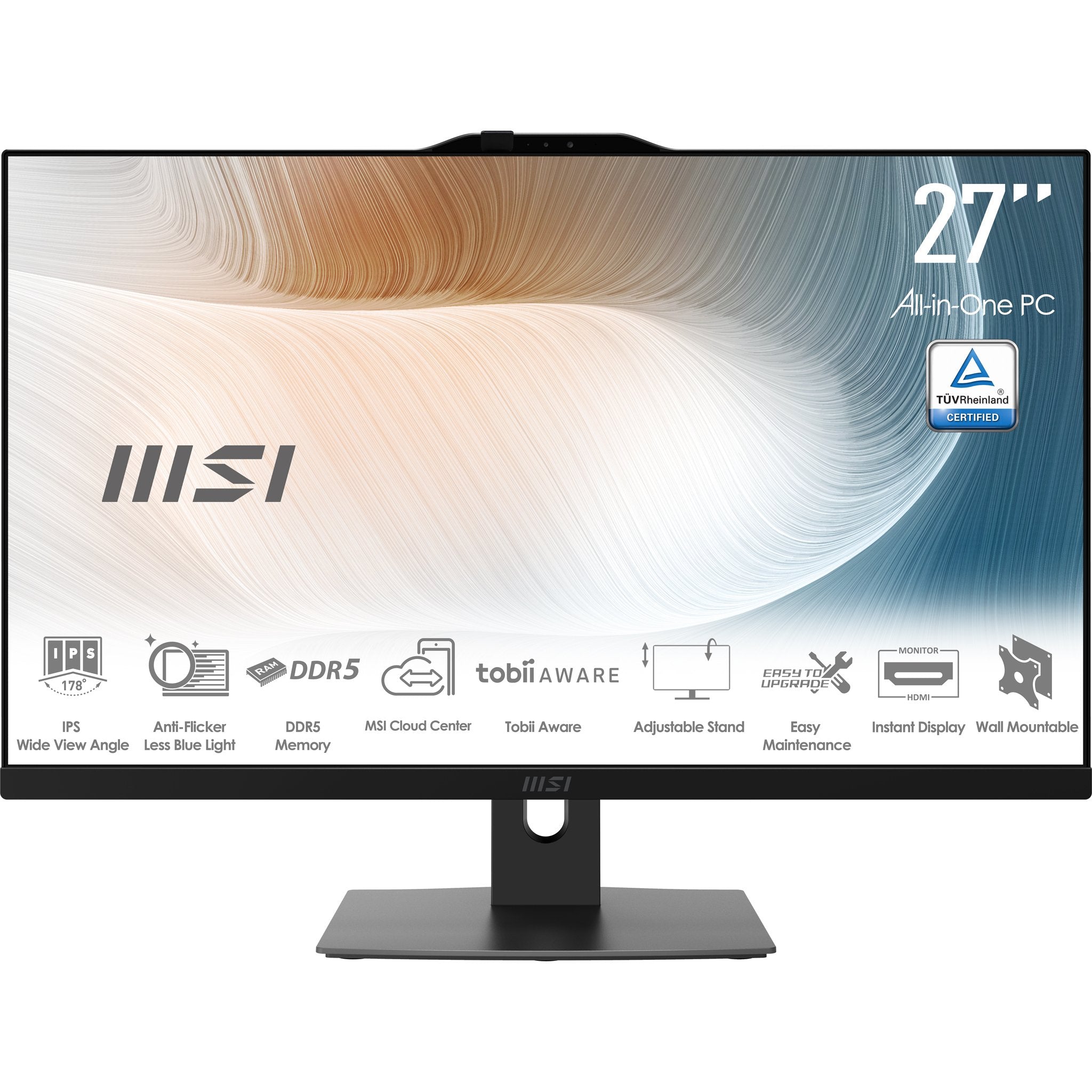 Msi Modern Am272p 1m-835de, Sistema Pc Negro, Windows 11 Pro 64-Bit 00af8231-835