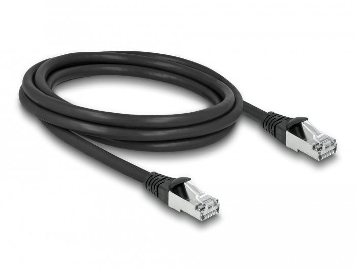 Delock Rj45 Netzwerkcable Cat.6a S Ftp Pur Outdoor 2 M Schwarz