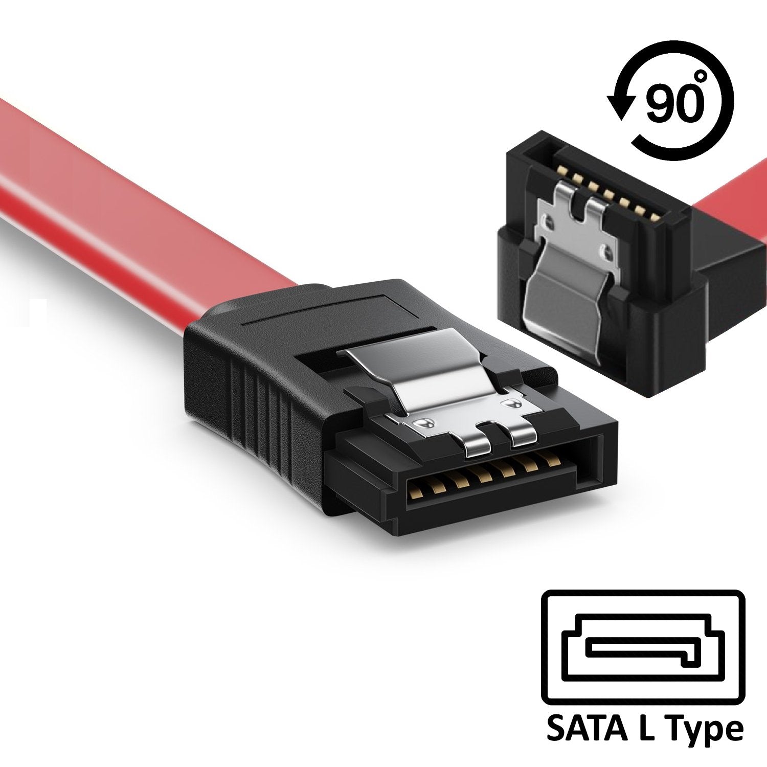 Ewent Cable S-Ata 1.5gbits/3gbits/6gbits -0,7m 90º