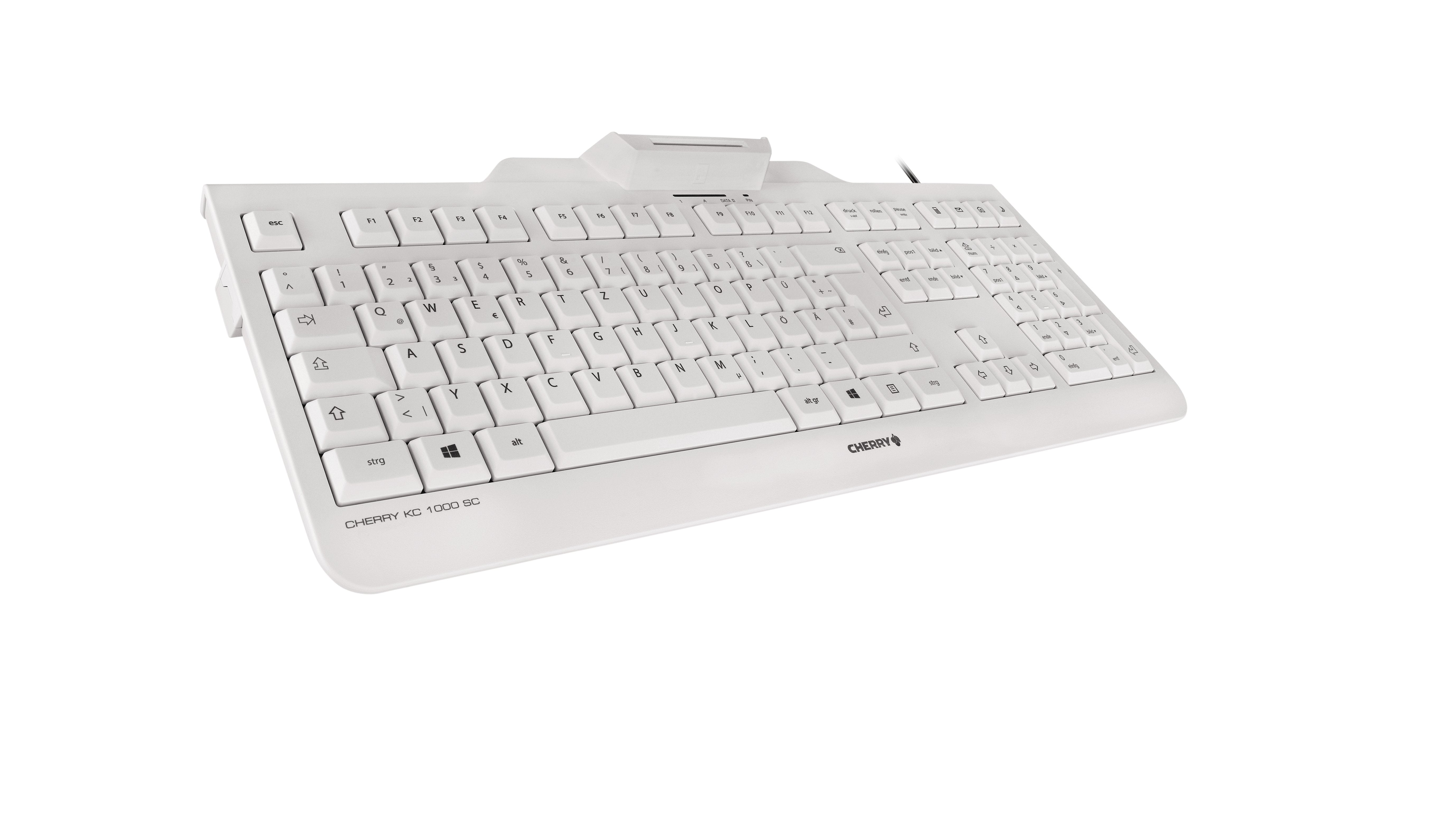 EAN 4025112083501 - CHERRY KC 1000 SC teclado Oficina USB QWERTY Inglés de EE. UU. Gris imagen 3
