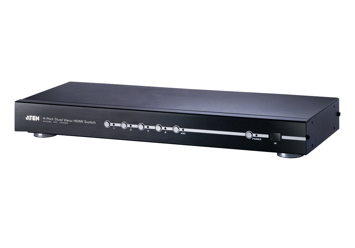 Aten Vs482, Switch Hdmi De 4 Puertos De Doble Vista