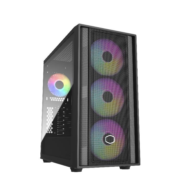 Caja Cooler Master Masterbox 600, Negra, Vidrio Templado Mb600-Kgnn-S00