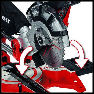 Sierra Tronzadora E Ingletadora Einhell Tc-Sm 2131/1 Dual Rojo/Negro, 1.500 Vatios 4300390