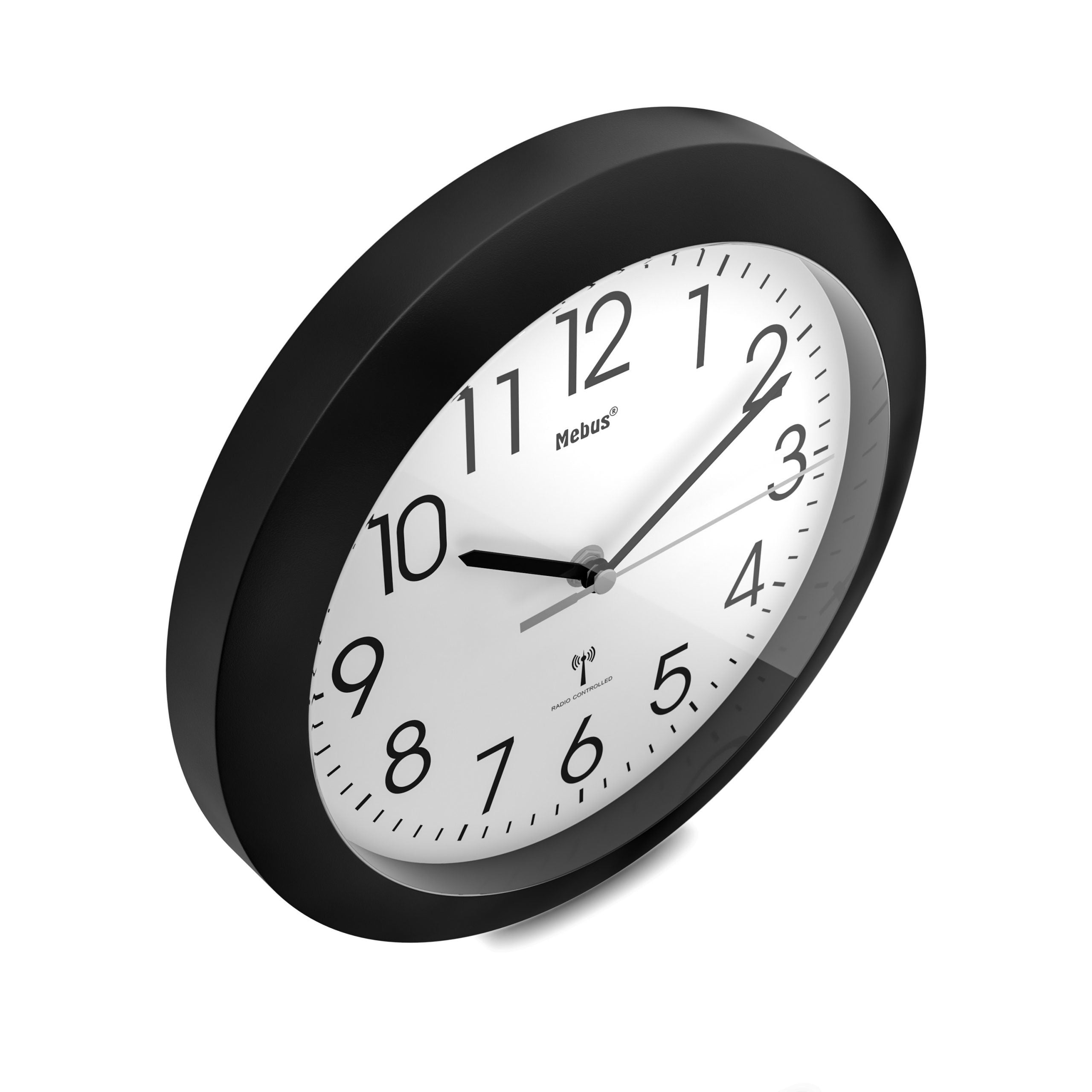 Mebus 52450 Reloj De Pared Negro