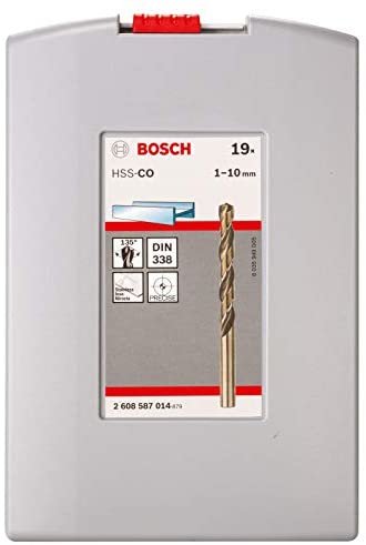 Juego De Brocas Bosch Hss Cobalt 19 Uds.
