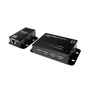 Logilink Ua0252 Extensor Usb 2.0 Cat.5 Hasta 50m Con Hub De 4 Puertos, Poe