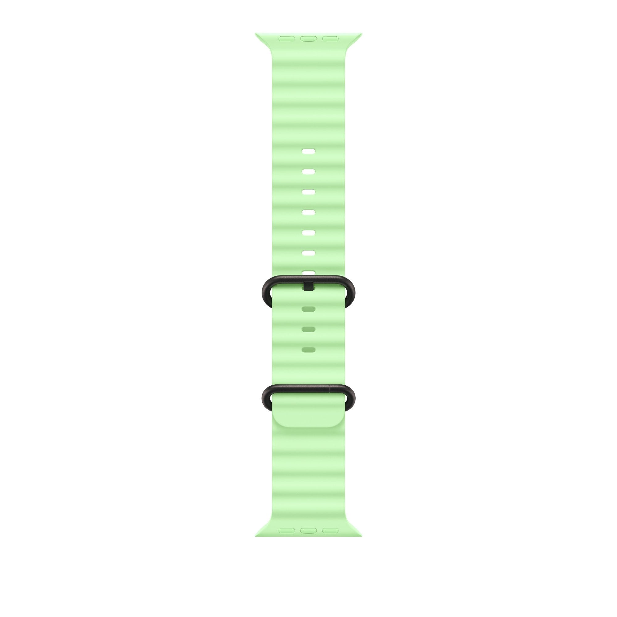 Apple 49mm Neon Verde Ocean Band - Negro Titanium Finish