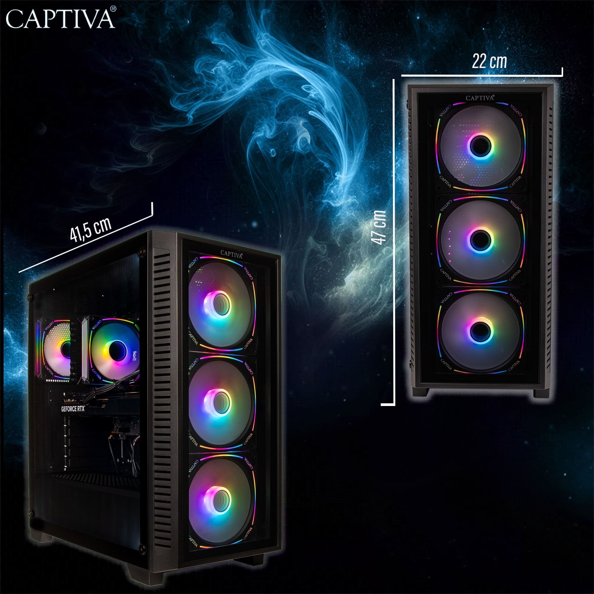 EAN 4046373898871 - CAPTIVA Highend Gaming R89-887 AMD Ryzen™ 7 7800X3D 64 GB DDR5-SDRAM 2 TB SSD NVIDIA GeForce RTX 5070 Win imagen 5