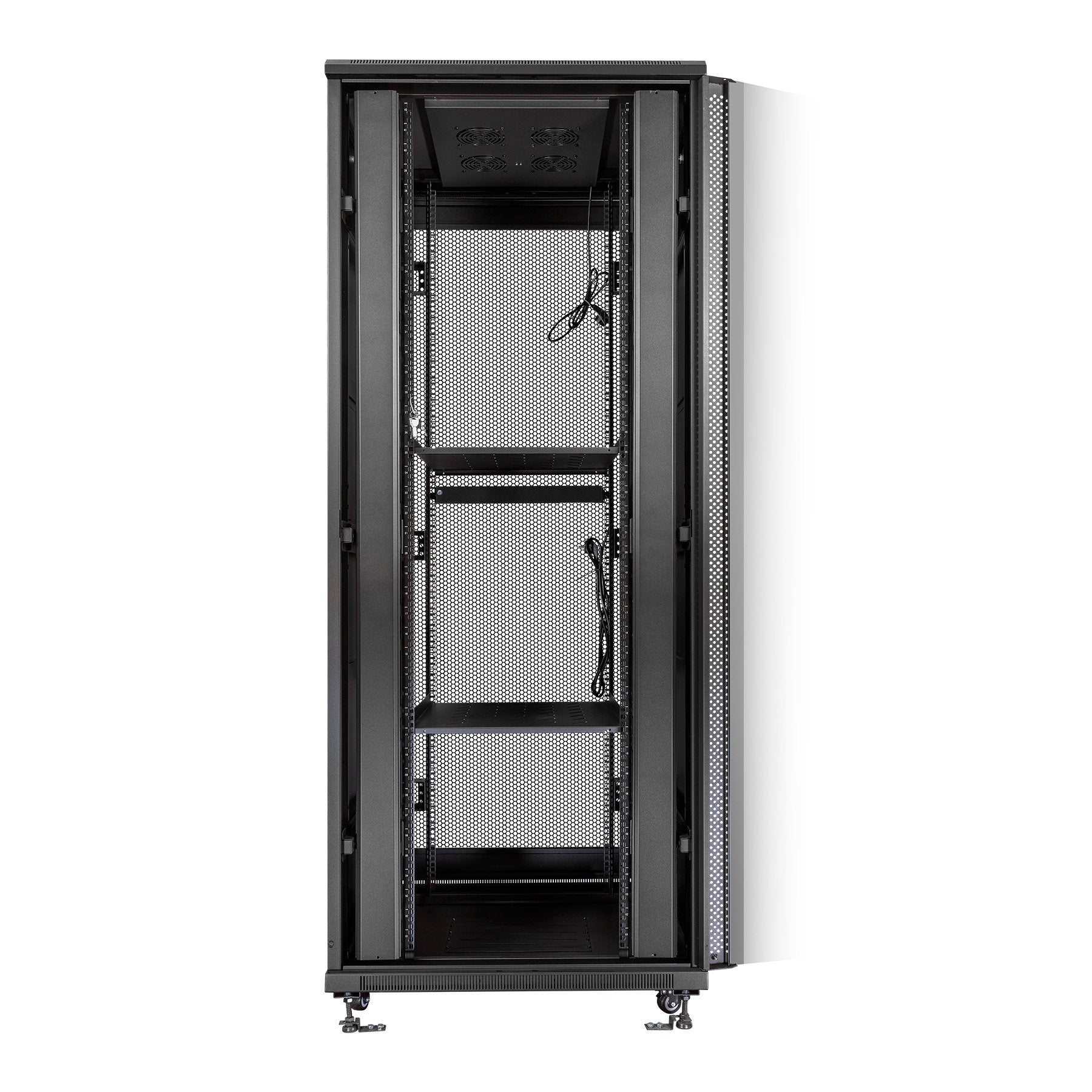 Armario Suelo  42u Ai6642 Aiten Data Pta Crist 600x600x2055 2f 4v 2l 1b 2cl 4r F8