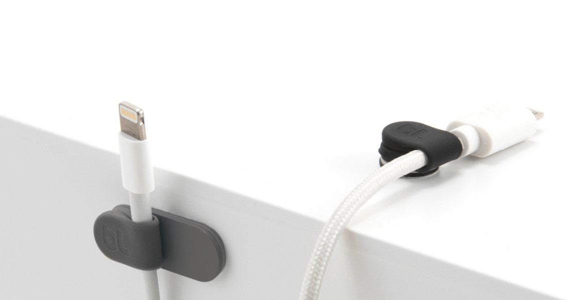 Bluelounge Magdrop Abrazadera Para Cable Negro, Gris 3 Pieza(S)