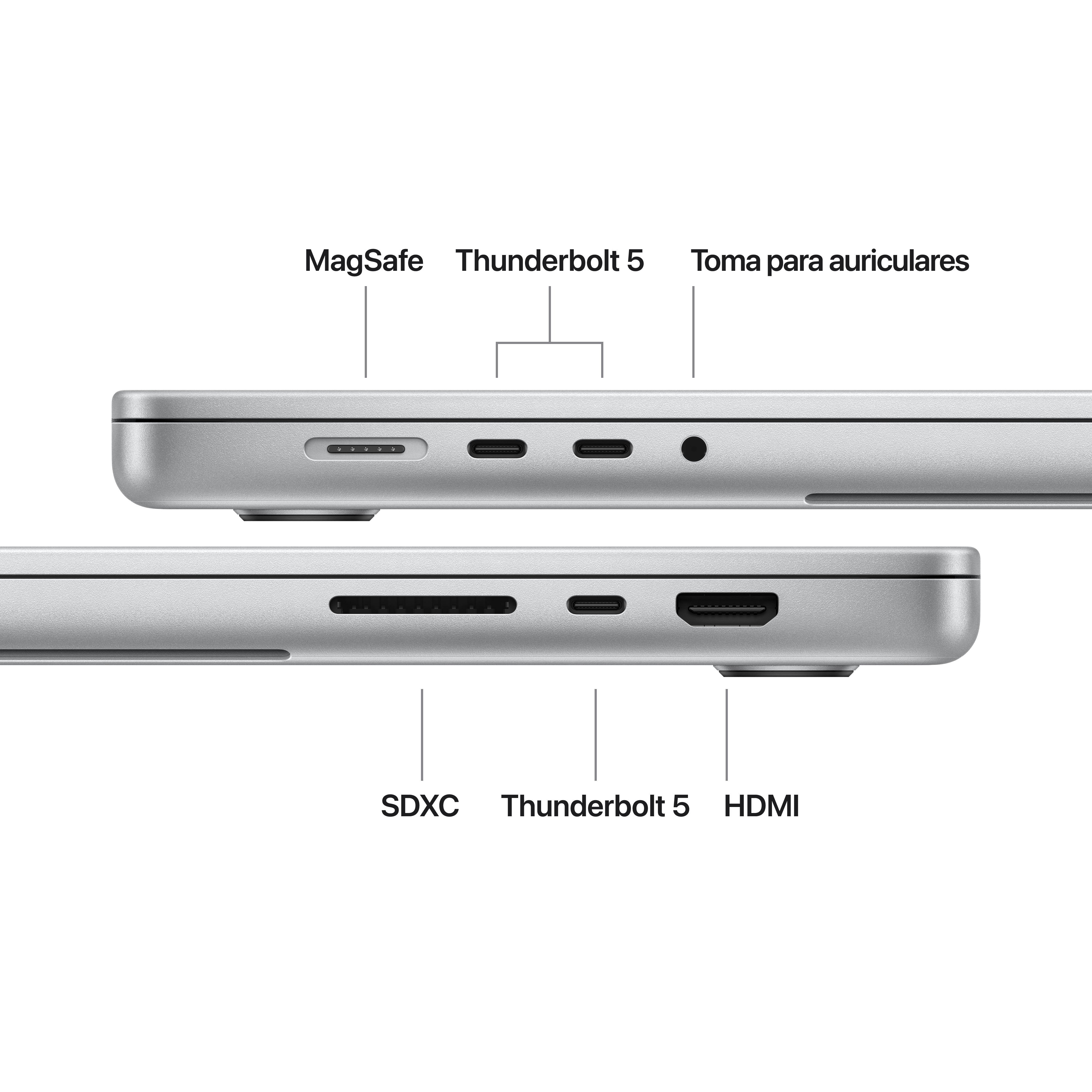 Apple Macbook Pro 16' M5 Pro 18-Core Cpu 24gb 1tb Ssd 20-Core Gpu Plata
