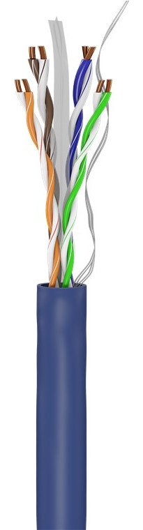 Bobina Cat 6a U-Utp   50m Flexible Azul Awg23/1 Eca