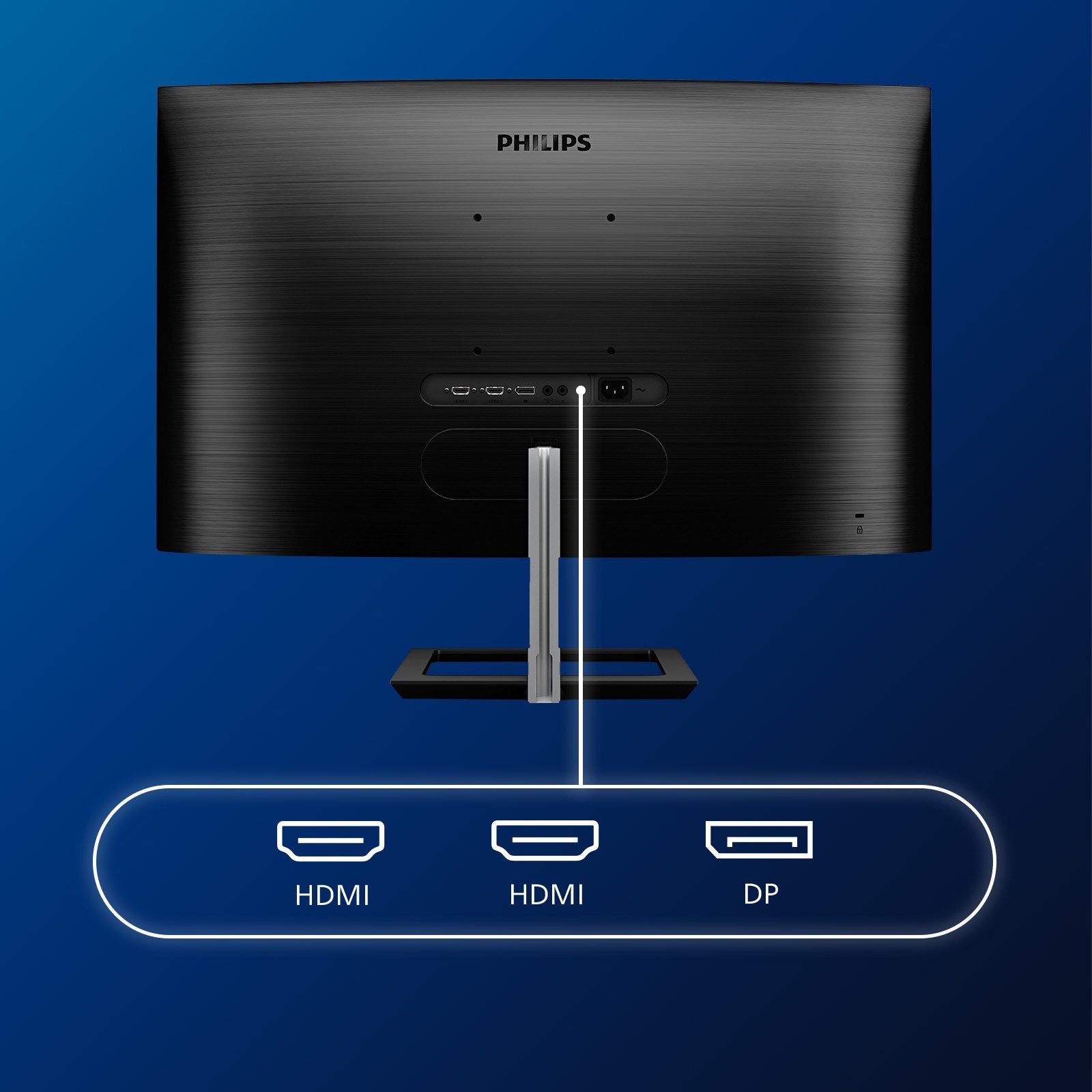 Monitor Profesional Curvo Philips E-Line 328e1ca 31.5' 4k Multimedia Negro