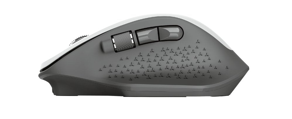 Ratón Ergonómico Inalámbrico Trust Ozaa/ Hasta 2400 Dpi/ Blanco