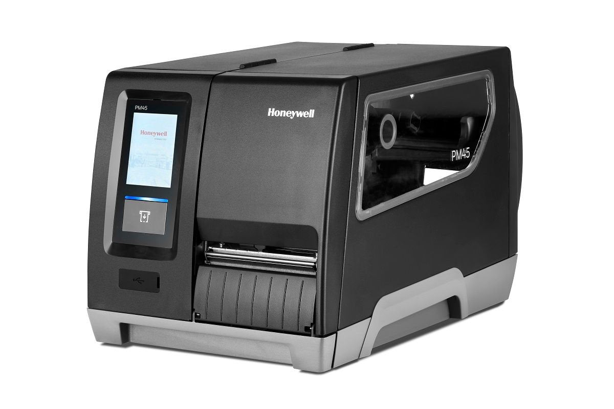 Impresora Honeywell De Etiquetas Pm45, Térmica Directa & Transferencia Térmica, 203dpi, Lcd Táctil, Usb, Rs232 & Ethernet. Cable Dc No Incluido