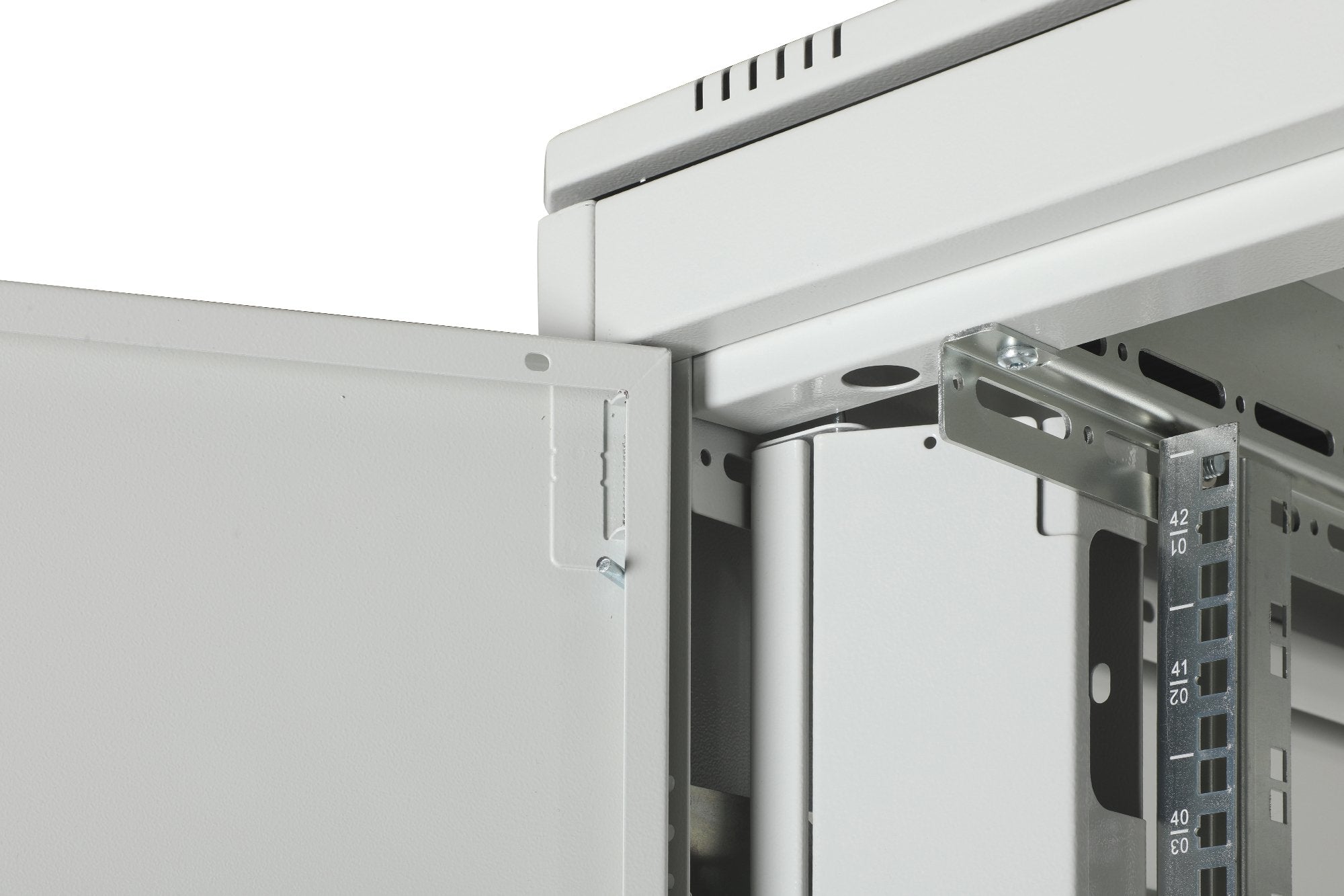 Armario De Red De 42ua Unique, 2053x800x800 Mm Puerta Frontal De Acero De Dos Hojas, Gris