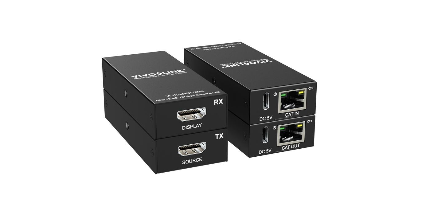 EAN 5715328014312 - Vivolink VLHDMIEXT60 extensor audio/video Transmisor y receptor de señales AV Negro imagen 1